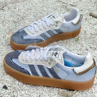 全新 adidas 三葉草 Samba x atmos 聯名牛仔板鞋