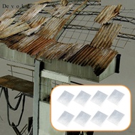 [Devoko] 8x 1:72 Miniature Roof Tiles Fake Tiles Model Easy to Use Mini Corrugated Building Set for 