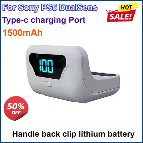 2pcs 1500mAh For Sony PS5 DualSense/PS5 Elite Wireless Gamepad Gaming Accessories External Battery P