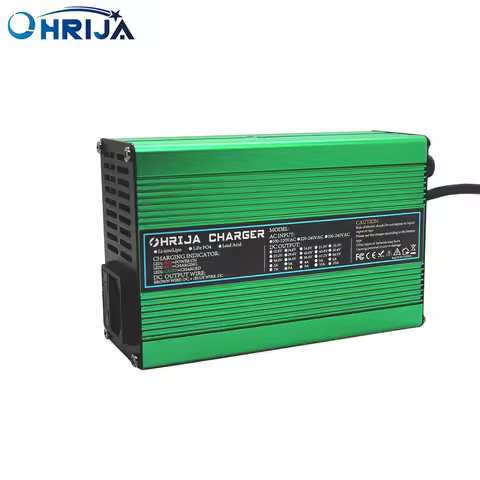 OHRIJA 42V 6A Charger Smart Aluminum Case Suitable For 10S 37V Lithium Ion Battery Balancing Car