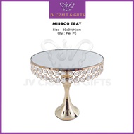 Dulang Hantaran Cermin Exclusive Mirror Tray | Dulang Kek Deco Kahwin Tunang Nikah | JV 5157