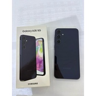 🔥USED SECOND SAMSUNG A35 5G [8(+8)GB RAM 256GB ROM]🔥DARK BLUE🔥MY SET💯ORI🎁