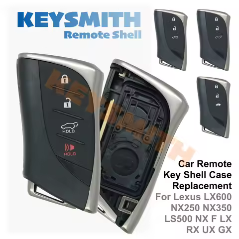 KEYSMITH 4 Buttons Smart Remote Key Shell Fob For Lexus LX600 NX250 NX350 LS500 NX F LX RX