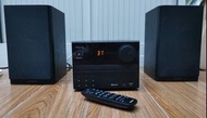 PEAQ Music Compo, Model: PMS210BT-B (CD,Tuner,Bluetooth) + Onkyo Bookshelf speakers