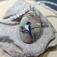 燕子項鍊 玫瑰粉色石英 聖誕節禮品包裝