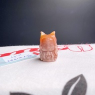 阿拉善 碧玉 九尾狐姬雕刻 DIY手鍊配件 目標達成 神恩感謝