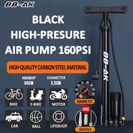 BBAK Air Pump 160 PSI - Multifunctional for Bike, Motorcycle, Car, Ball & Balloon / 60 CM