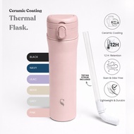 SWANZ Revo One Touch Thermal Flask 700ml - Single Combo - Vacuum Insulated Ceramic Tumblr, Thermos, 