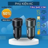 C36 WK Design car charger with 2 ports Maximum fast charging 15W PHUKIEN-KC