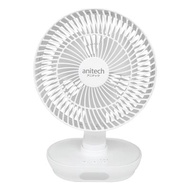 ANITECHพัดลมชาร์จไฟ 8 นิ้ว (สีขาว) รุ่น SMF-09