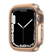 ดีไซน์ใหม่อะลูมินัมอัลลอย + TPU เคสสำหรับ Apple Watch Series 9 8 7 6 SE 5 4ฝาครอบ41มม. 45มม. 44มม. 40มม. กรอบกันชนสำหรับ Apple กรอบนาฬิกา