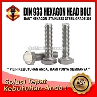 SS 304 Bolt/ M18x120 Hex/ Stainless Steel M18 Pitch 2.5 Key 27