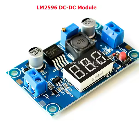 LM2596 DC-DC step-down module LM2596 DC-DC adjustable step-down module with voltmeter display
