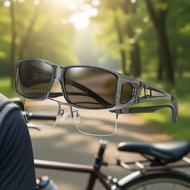 Cyxus Polarized Over-Glasses Sunglasses – Stylish UV Protection for Driving, Men & Women