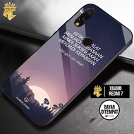 CASE REDMI 7  - Casing REDMI 7 Terbaru AERO CASE [ quotes ] Silikon REDMI 7 - Case Hp - Case Mewah -
