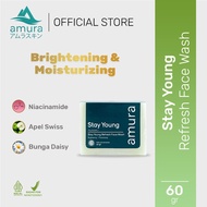 Amura Stay Young Face Wash Mencerahkan Wajah dan Mengangkat Kotoran Sampai Ke Pori-Pori