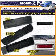 Car Perodua Kancil 660 850 1994 - 2002 Rear Bumper License Plate Red Carbon Accessories Plat Lesen B