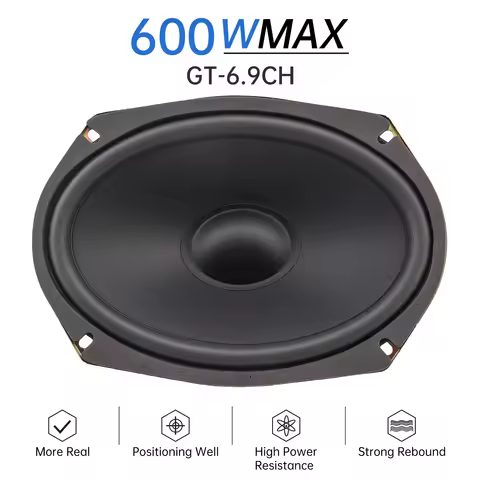 6x9 Inch 600W 12V Subwoofer Car Speakers Vehicle Door Auto Audio Music Stereo Full Range Frequency H