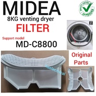 (0RlGlNAL FILTER) Venting Dryer Filter Midea MD-C8800 / MDC8800 (1PC)