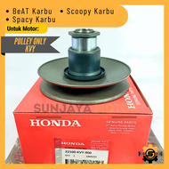 Pulley Belakang KVY Pully Set Only Kualitas Original Honda Beat Karbu Scoopy Karbu Spacy Karbu Puly Kanvas Ganda Beat Carbu Pulli Belakang Beat Puli Blakang Honda Beat Lama Puley Fuli Set Sekupi Poli Motor Bit Fully Belakang Skupi Carbu Ori AHM