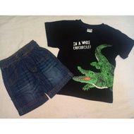 Set Boy T Shirt with Short Jeans
