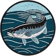 Catfish Patch Embroidered Iron on Patches for Clothes Backpacks Bags Jeans Jackets Size 3" ID45095