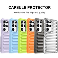 Capsule Protective Case For Samsung Galaxy S23 S24 Plus Ultra FE F14 F15 M14 M15 Case TPU Silicone S