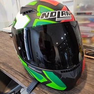 Nolan N 605 Gemini Rep Edition Helm Full Face+dark visor Original free Sarung Helm ARAI Preloved Sec