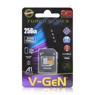 V-gen Turbo MMC 256GB+Adapter 100MB/S Micro SD Memory Card VGEN Class 10