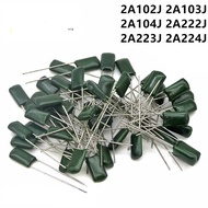 Polyester Capacitor 100V 2A102J 100V, 2A103J 100V, 2A104J 100V, 2A182J 100V, 2A222J 100V, 2A223J 100