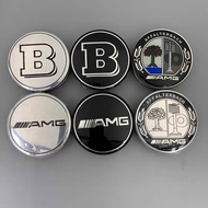 [Spot Sales]75MM Car Emblem Logo Badge Sticker AMG Hub Caps Centre Cover for Mercedes Benz  Brabus A