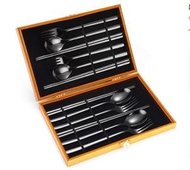 韓式餐具（黑色12件套）