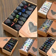 **READY STOCK **  7 Pairs/Box Socks Cotton Ankle Week Crew Socks
