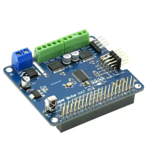 SuperDeals Stepper Motor HAT V0.2+Robot Expansion Board Stepper/Motor/Servo for Raspberry Pi 3B/3B+