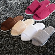 Non-disposable Home Guest Slipper Warm Fluffy Shoes Hotel Coral Velvet Slippers