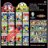 String of 36 packs of 288 soccer player cards, Ronaldo Messi soccer cards of all kinds