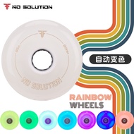 Wuji Rainbow Flashing Wheel Automatic Color-Changing Luminous Roller Skate Roller Skates 85A Full Fl