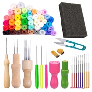 【CC】♧  KRABALL Felt Needle Set Making Wool Felting Tools Pack Roving Fabric Materials