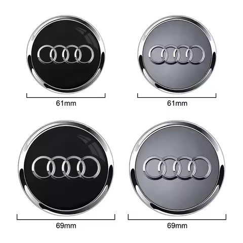 For Audi A8 A5 A6 C5 C6 C7 A7 A1 A3 A4 B5 Q3 Q5 Q7 TT 4pcs 60mm 61mm 68mm 69mm Car Wheel Hub Center 