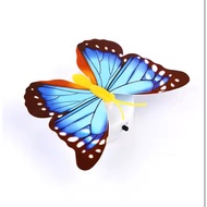 2PC 3d led butterfly Colorful glowing butterfly night light home wall decor stickers night light