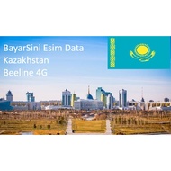 E sim  Kazakhstan Almaty and Astana mobile data Beeline 4G