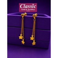 Emas 916 subang panjang 1.90gram/916gold earring/916金耳环