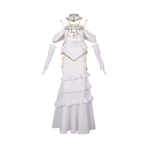 Overlord Albedo White Dress Anime Character Cosplay Costume Halloween Costume Party Performance Clot
