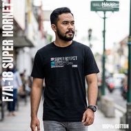 Hauptmann Kaos / T-Shirt - F-18 Super Hornet - Jet Fighter US Navy - Cotton - Unisex