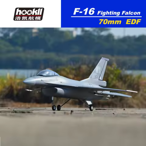 HOOKLL model Wingspan 710mm EDF Plane Jet F16 Fighting Falcon 70mm Ducted Aircraft RC Airplane KIT/P