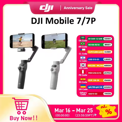 DJI Osmo Mobile 7 Mobile 7P Smartphone Gimbal Stabilizer 3 Axis Mobile Phone Gimbal Original Brand N