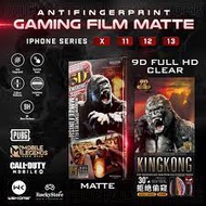WK Design KINGKONG Gaming CLEAR AND MATTE Tempered Glass FULL CURVED For Iphone X/11/12/13 series