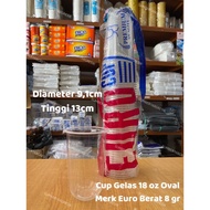 [50pcs] 18 Oz 22 Oz OVAL EURO GLASSES | OVAL CUP 18 oz 22 oz EURO | OVAL PLASTIC GLASSES 18 Oz 22 Oz