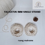 KATUN Ecer single strand cotton rope 4mm length 20 meters cotton rope macrame yarn macrame rope