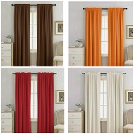 elegant plain non ring window curtains Geena fabric 72 inches x 60 inches